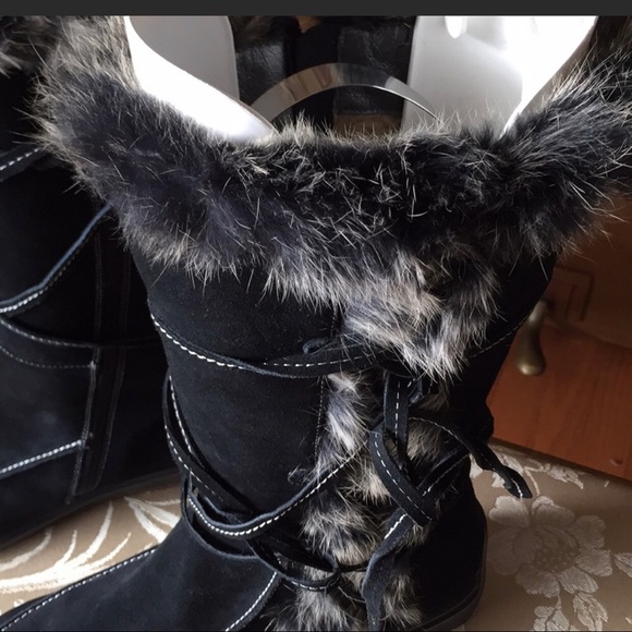 Colin Stuart Leather & Faux Fur Boots 11 NEW! - Picture 7 of 8